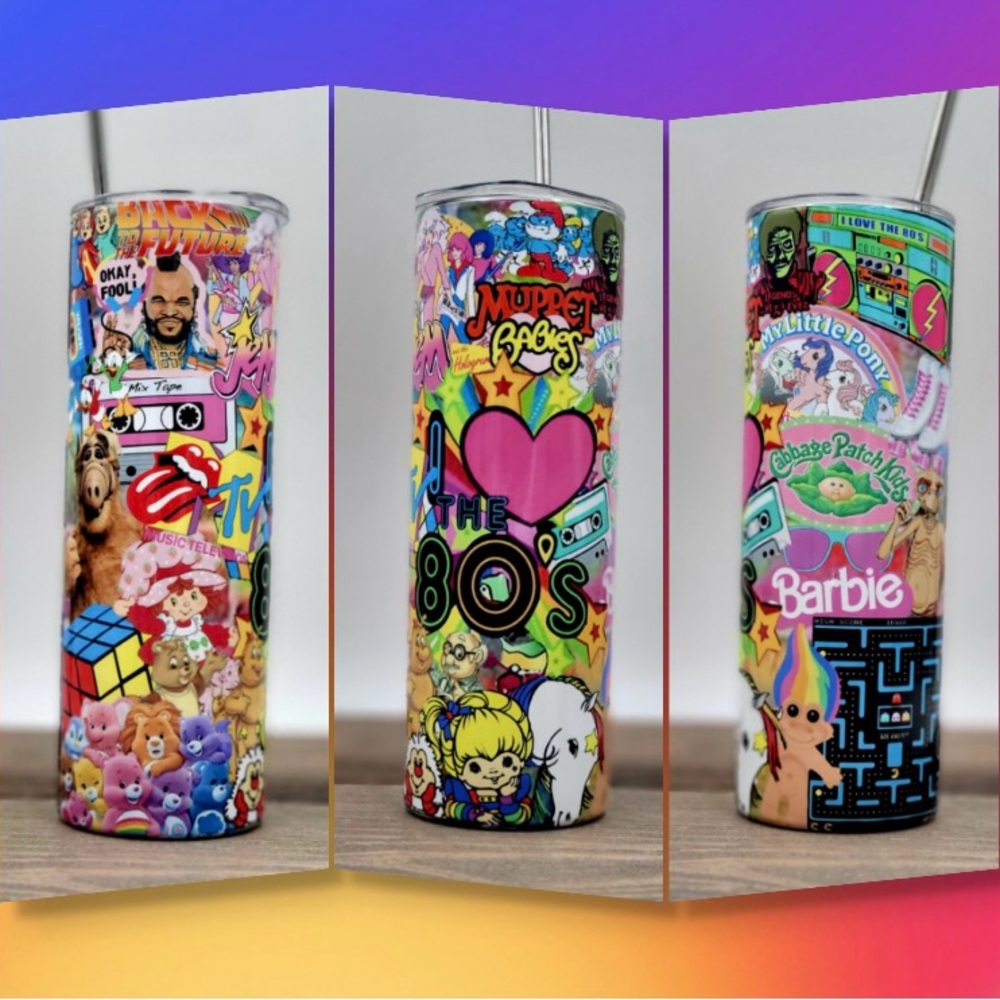 New 20oz 80s era tumbler
